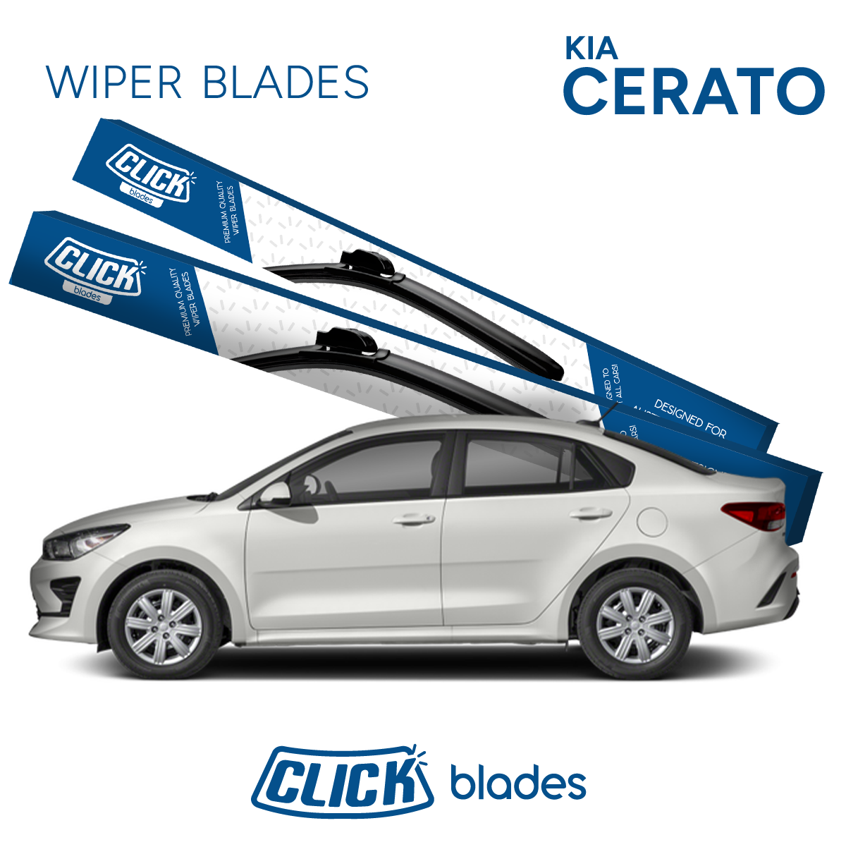 Front Windscreen Wipers for Kia Cerato 2018 ->