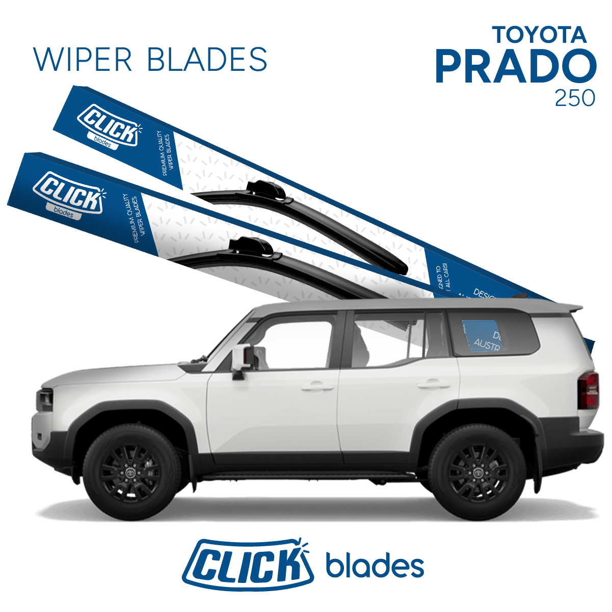 Front Windscreen Wipers for Toyota Prado 250 2024 ->