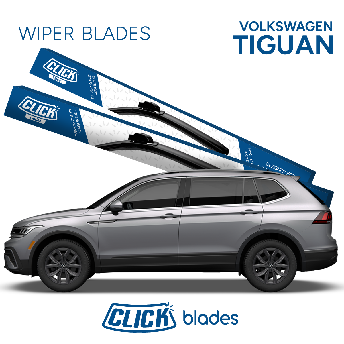 Front Windscreen Wipers for Volkswagen Tiguan 2018 ->