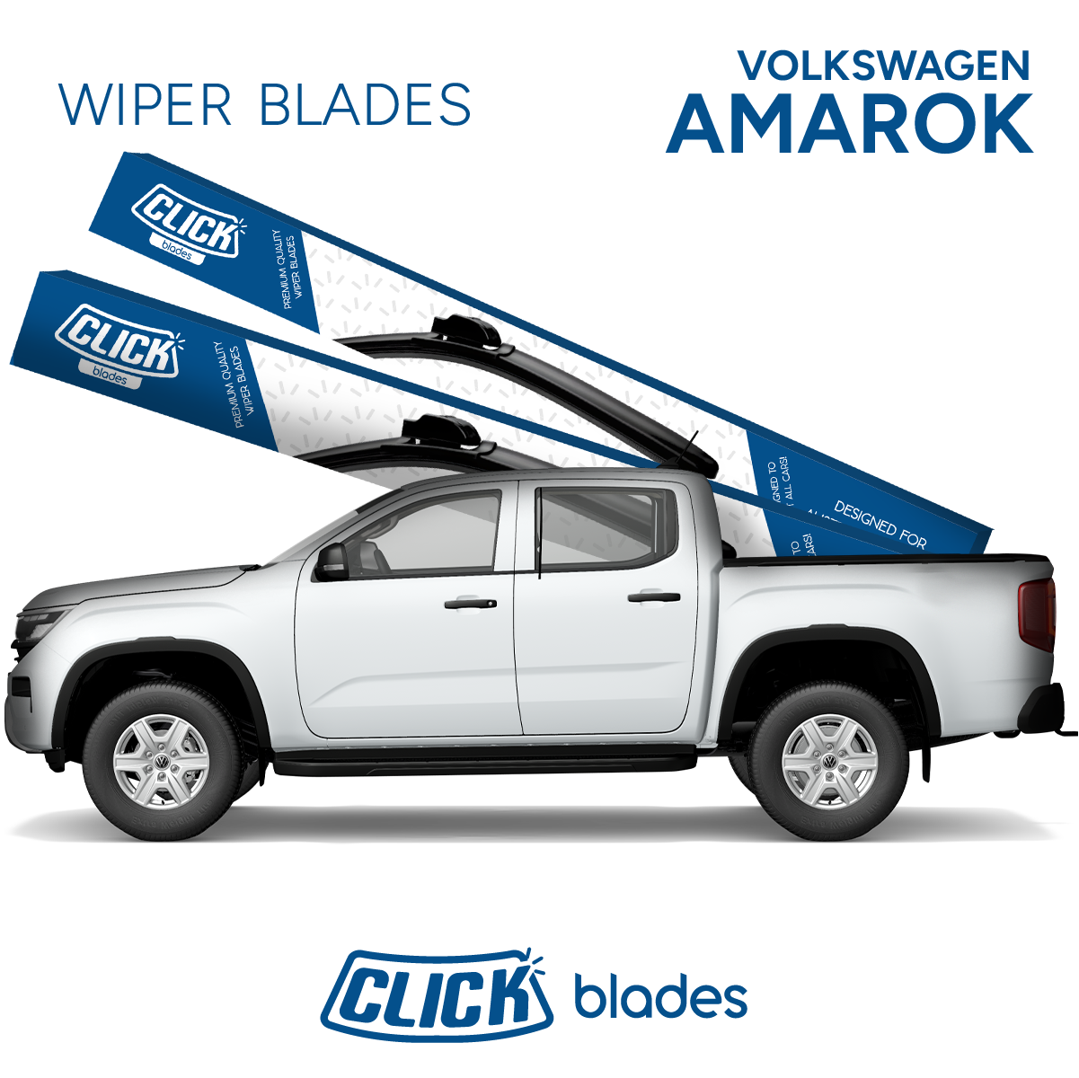 Front Windscreen Wipers for Volkswagen Amarok 2022 ->