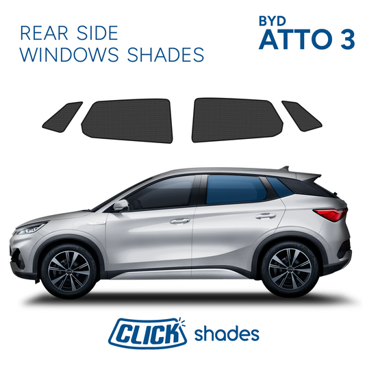 Rear Side Windows Click Shades for BYD Atto 3 2022 ->