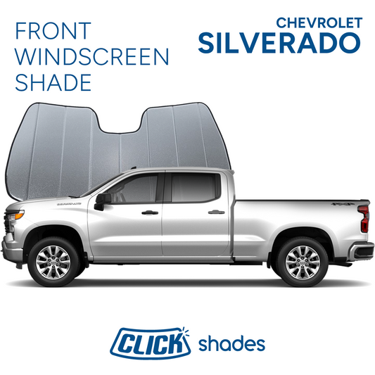 Front Windscreen Shade for Chevrolet Silverado 2019 ->