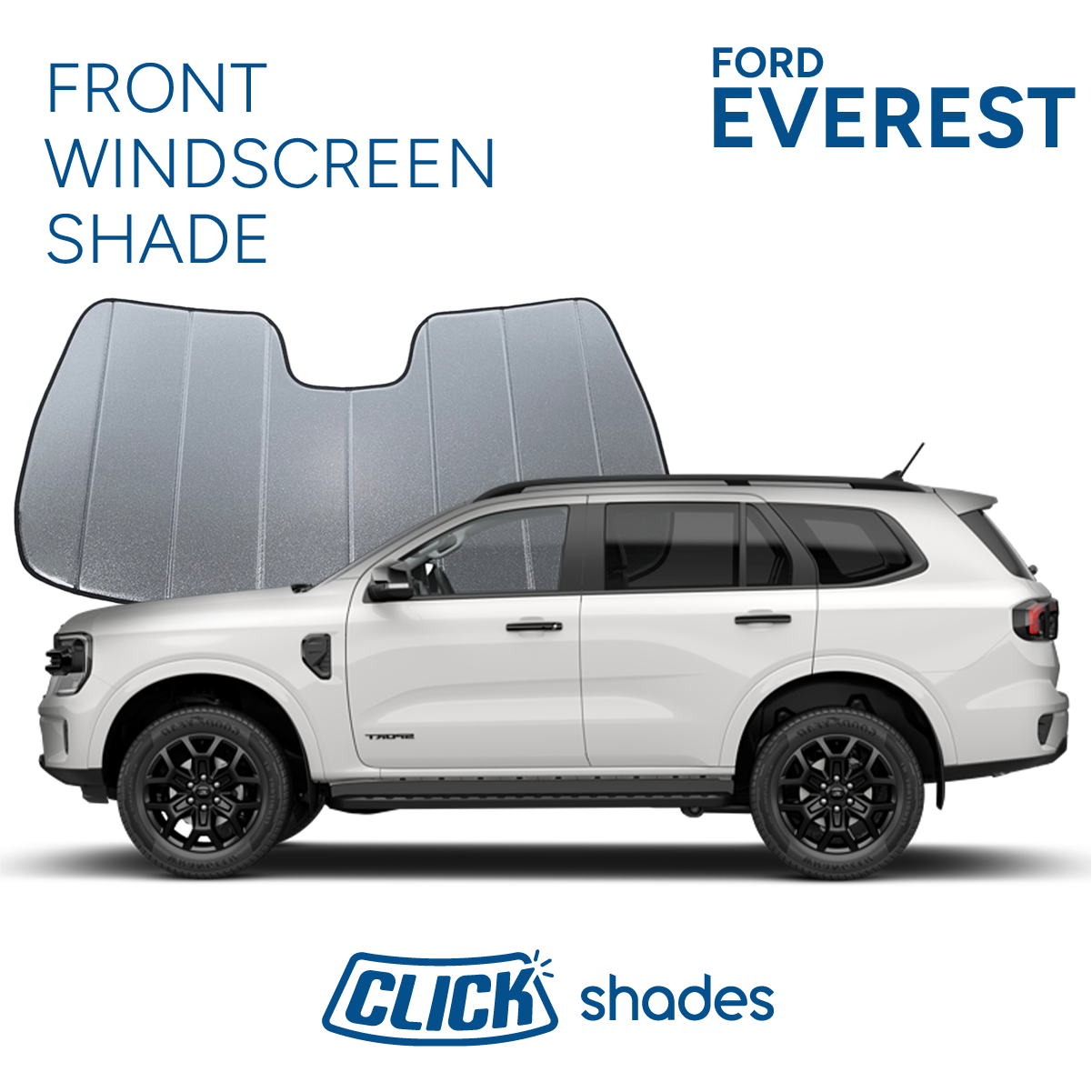 Front Windscreen Shade for Ford Everest 2021  ->