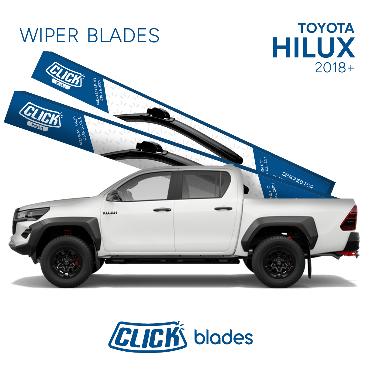 Front Windscreen Wipers for Toyota Hilux 2018 ->