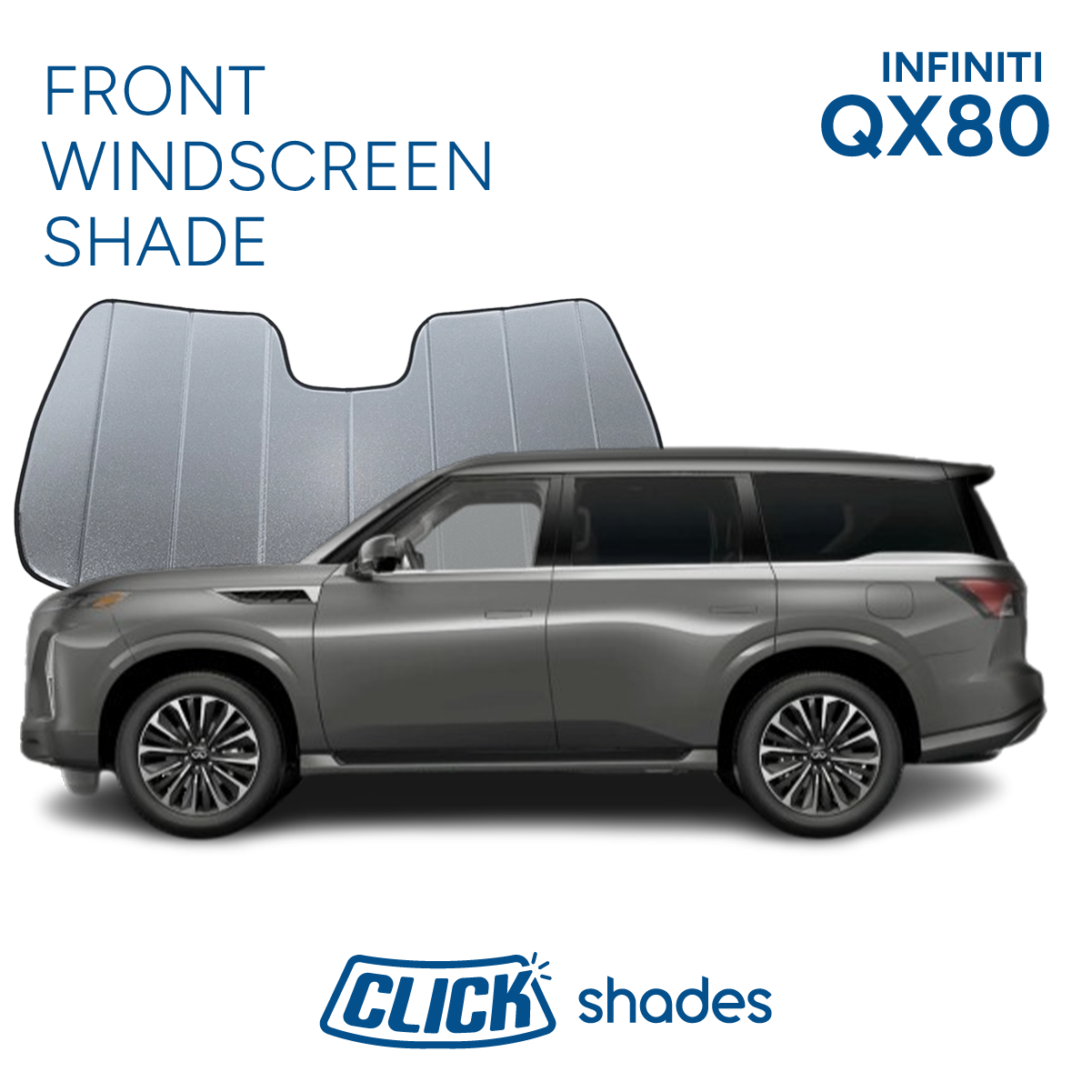 Front Windscreen Shade for Infiniti QX80 2014–2024