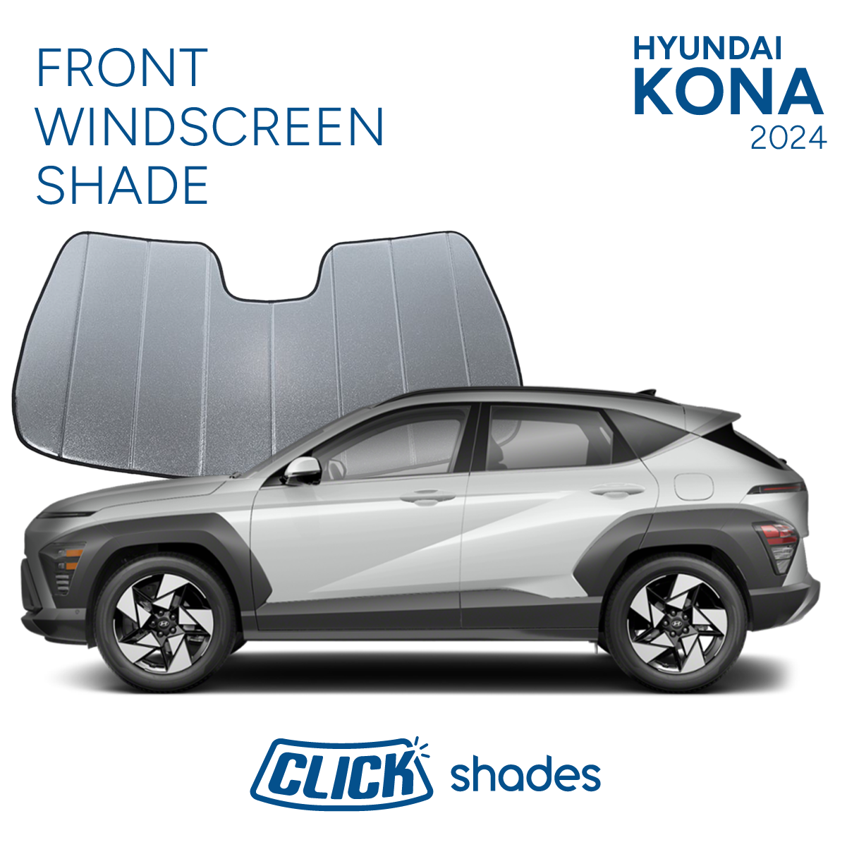 Front Windscreen Shade for Hyundai Kona 2024 ->