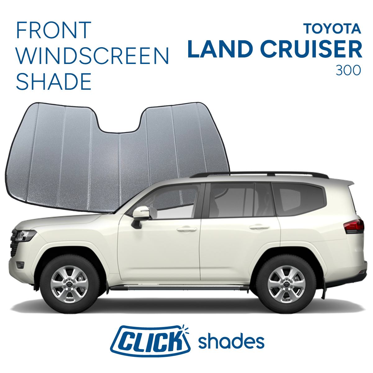Front Windscreen Shade for Toyota Land Cruiser 300 2021 ->