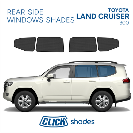 Rear Side Windows Click Shades for Toyota Land Cruiser 300 2022 ->