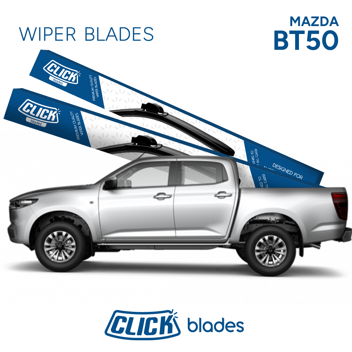 Front Windscreen Wipers for Mazda BT-50 2020 ->