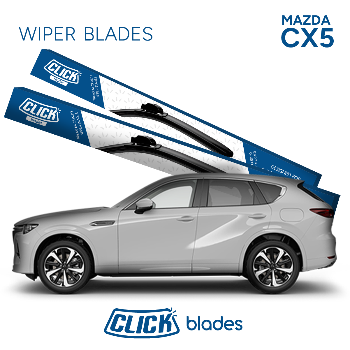 Front Windscreen Wipers for Mazda CX-5 2017 ->