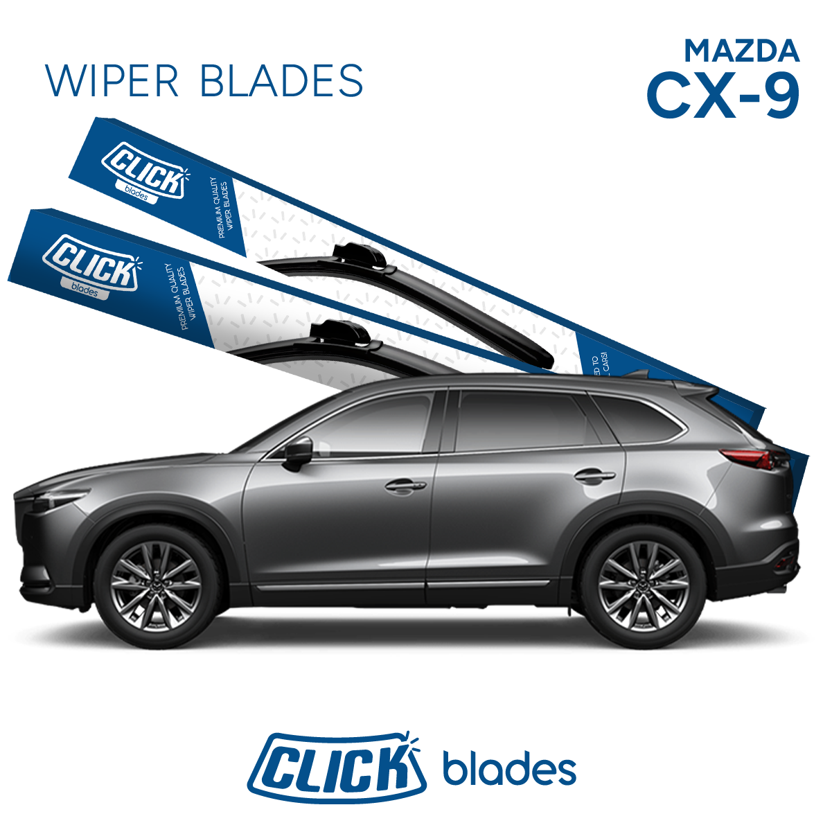 Front Windscreen Wipers for Mazda CX-9 2016 ->