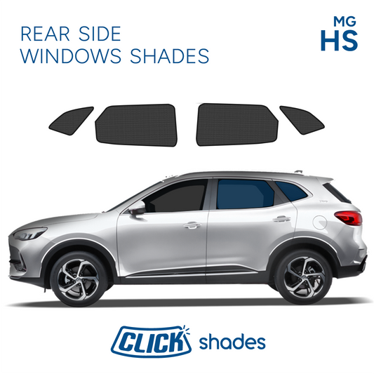 Rear Side Windows Click Shades for MG HS 2017 ->