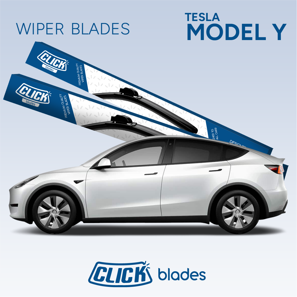 Buy Front Windscreen Wiper Blades For Tesla Model Y 2020 – Click Shades