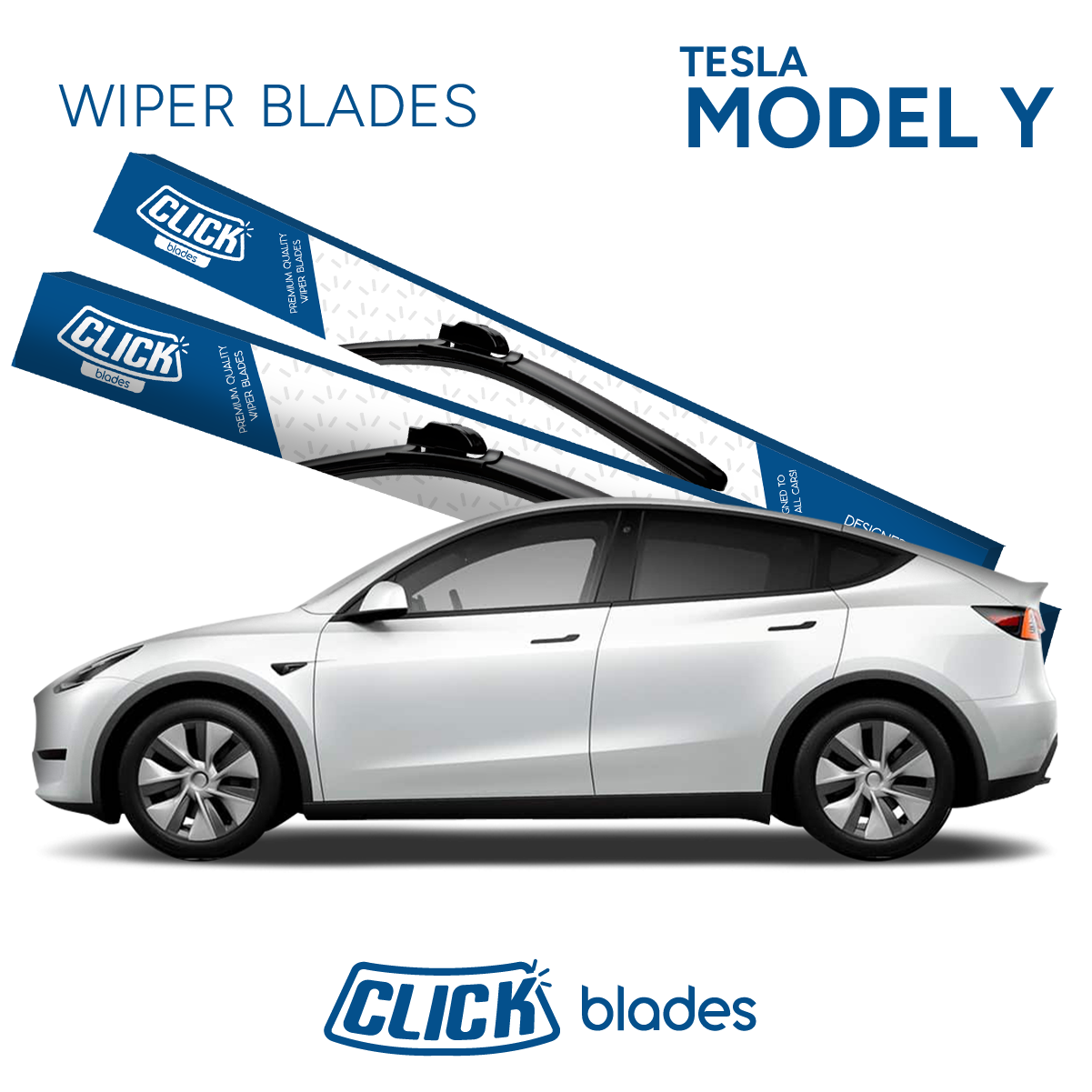 Front Windscreen Wipers for Tesla Model Y 2020 ->
