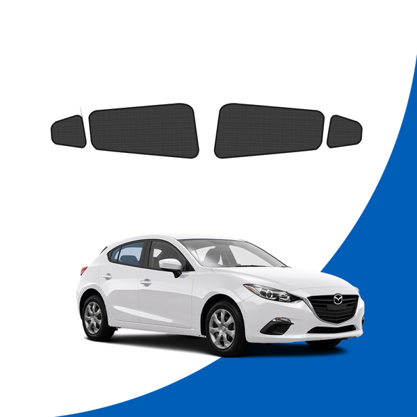Rear Side Windows Click Shades for Mazda 3 Hatch 2013-2018