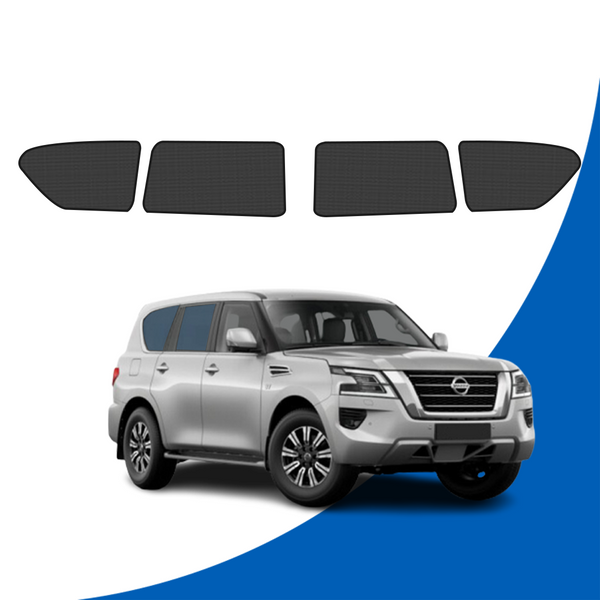 Rear Side Windows Click Shades for Nissan Patrol Y62 2013-2025