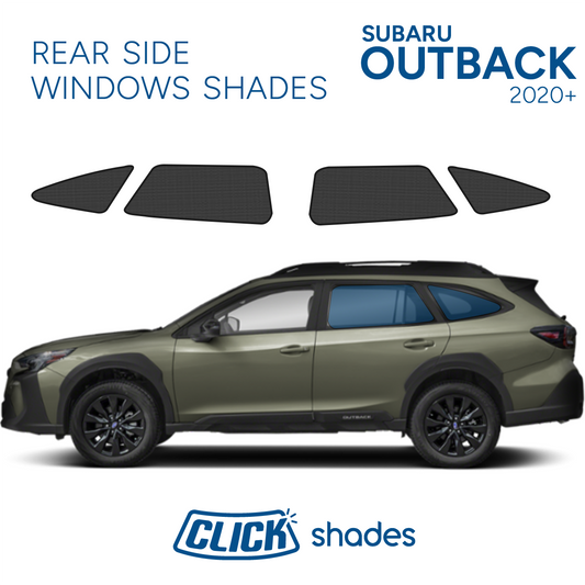 Rear Side Windows Click Shades for Subaru Outback 2020 ->