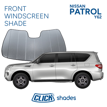 Front Windscreen Shade for Nissan Y62 Patrol 2013-2025