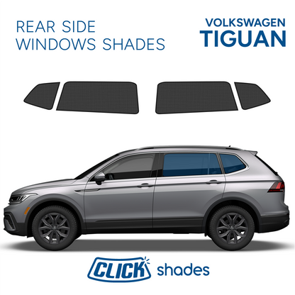 Rear Side Windows Click Shades for VW Tiguan 2018-2025