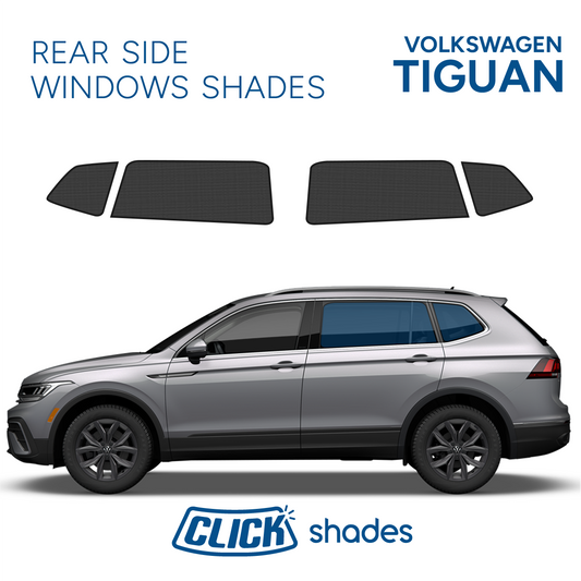 Rear Side Windows Click Shades for VW Tiguan 2018-2025