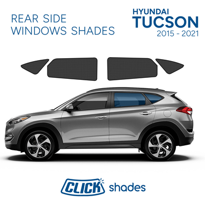 Rear Side Windows Click Shades for Hyundai Tucson 2015-2021