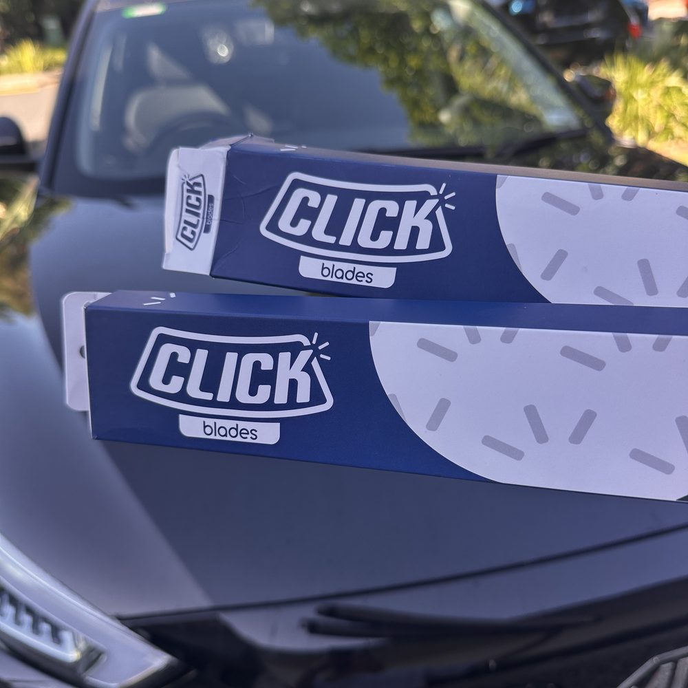 Click Blades fitted on a customer's car